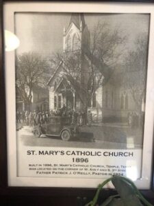 photo of St. Mary's Catholic Church in 1896