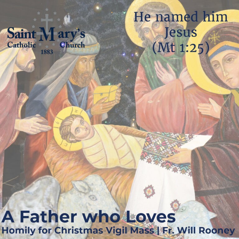 A Father Who Loves | Homily For Christmas Vigil Mass | Fr. Will Rooney ...